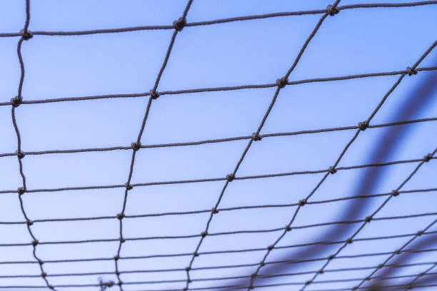 Rede de proteção para campo de futebol
