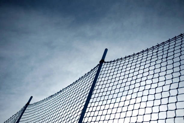 Rede de proteção para quadra esportiva
